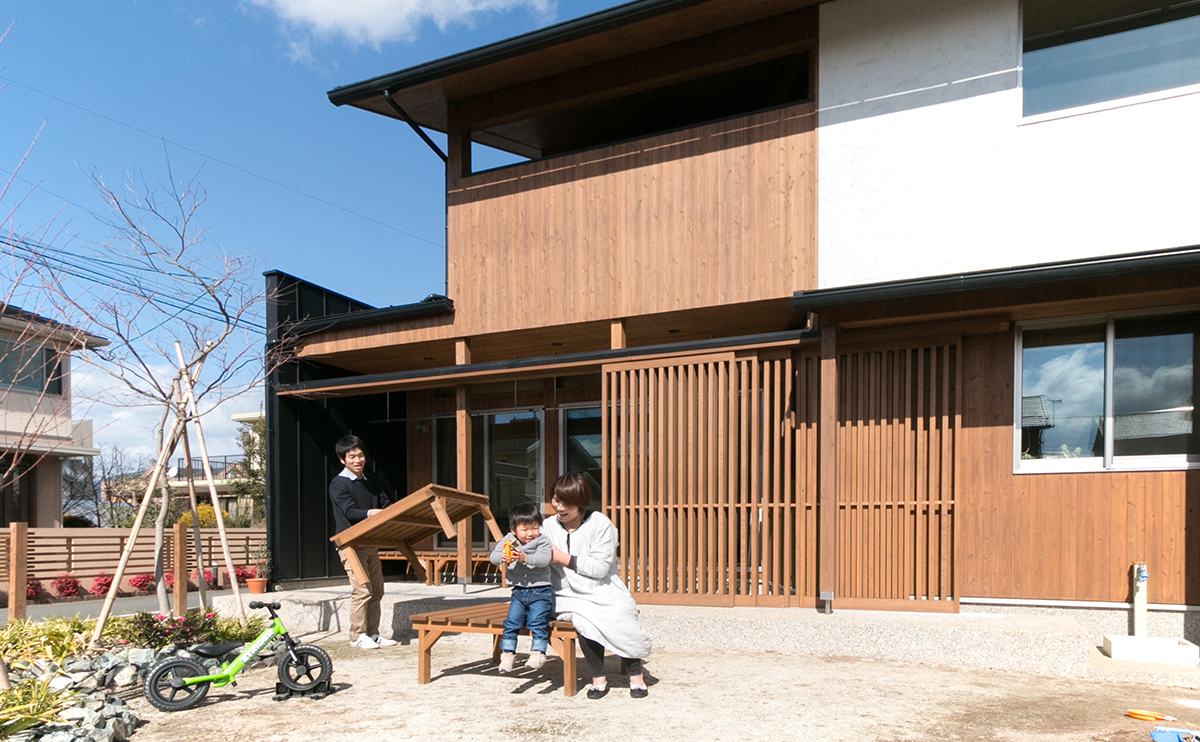 久留米市で建てたお客様のお庭